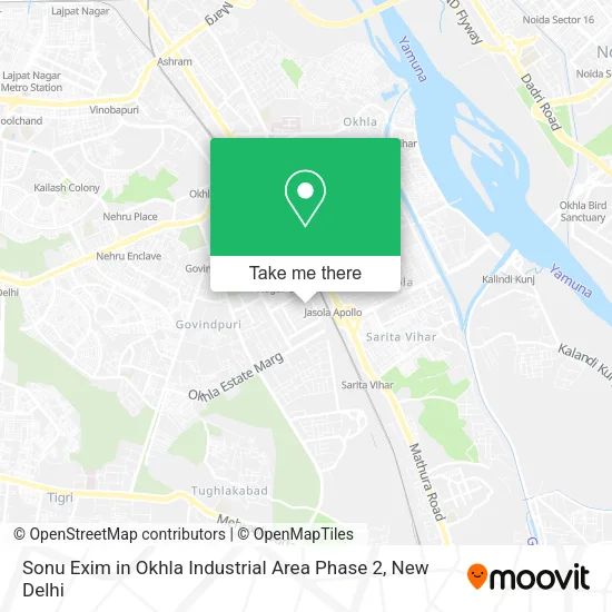 Sonu Exim in Okhla Industrial Area Phase 2 map