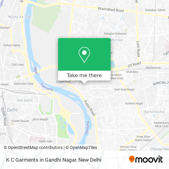 K C Garments in Gandhi Nagar map