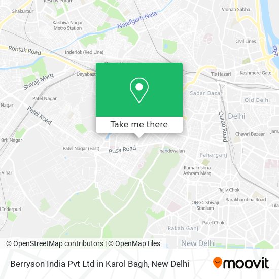Berryson India Pvt Ltd in Karol Bagh map