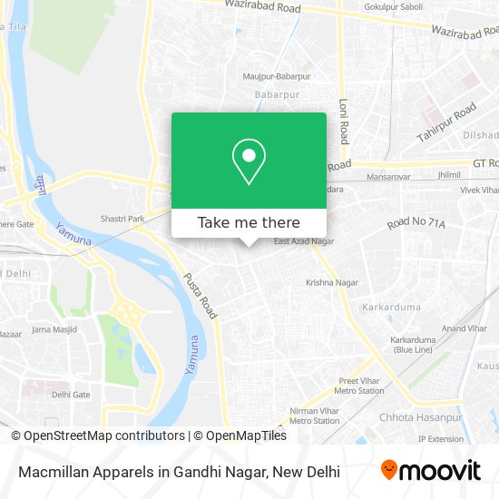 Macmillan Apparels in Gandhi Nagar map