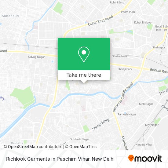 Richlook Garments in Paschim Vihar map