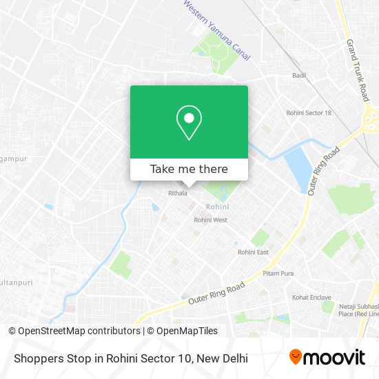 Shoppers Stop in Rohini Sector 10 map