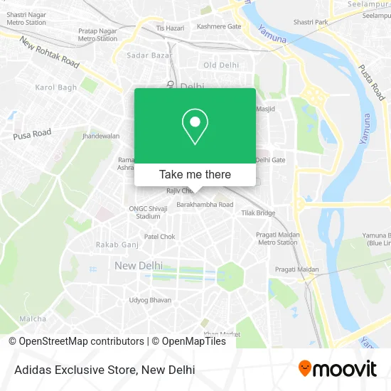 Adidas Exclusive Store map