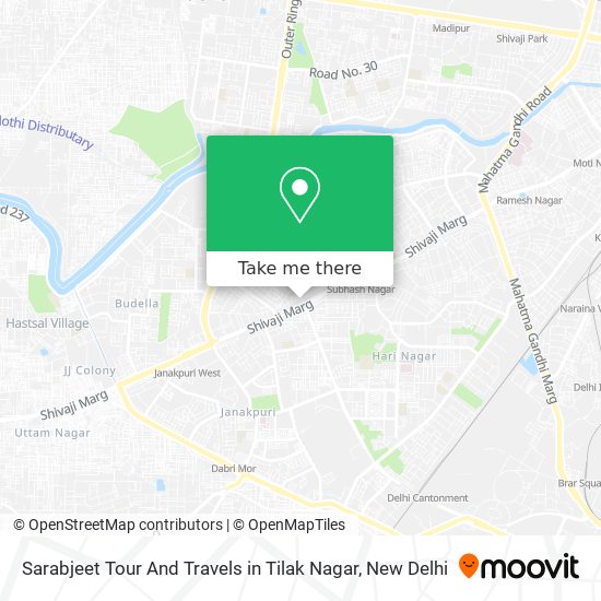 Sarabjeet Tour And Travels in Tilak Nagar map