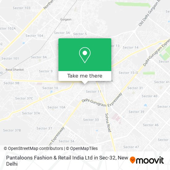Pantaloons Fashion & Retail India Ltd in Sec-32 map