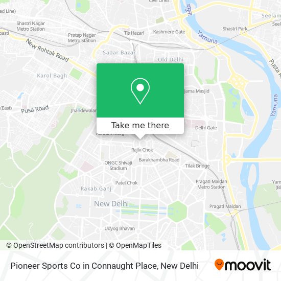 Pioneer Sports Co in Connaught Place map