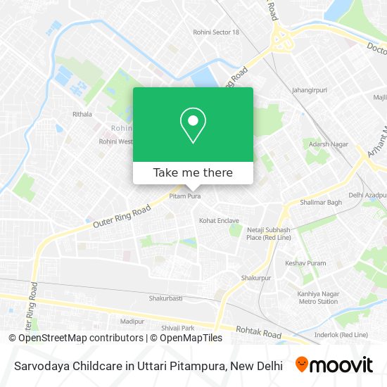 Sarvodaya Childcare in Uttari Pitampura map