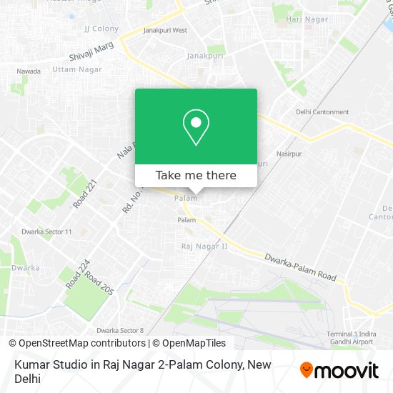 Kumar Studio in Raj Nagar 2-Palam Colony map