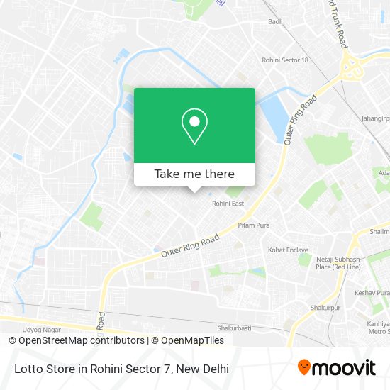 Lotto Store in Rohini Sector 7 map