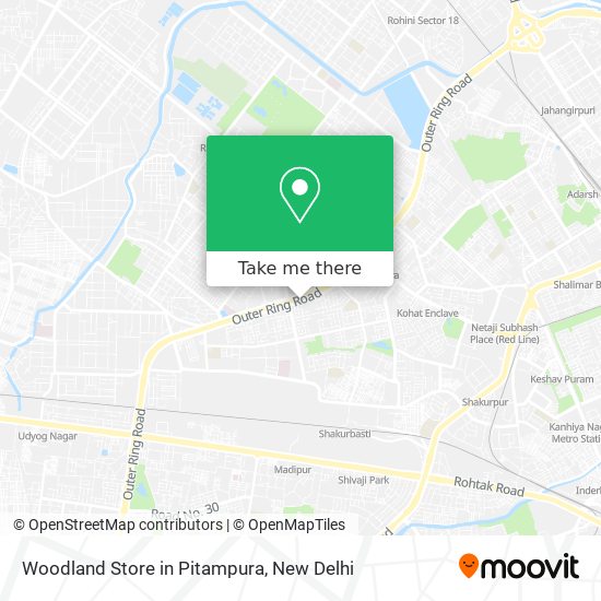 Woodland Store in Pitampura map