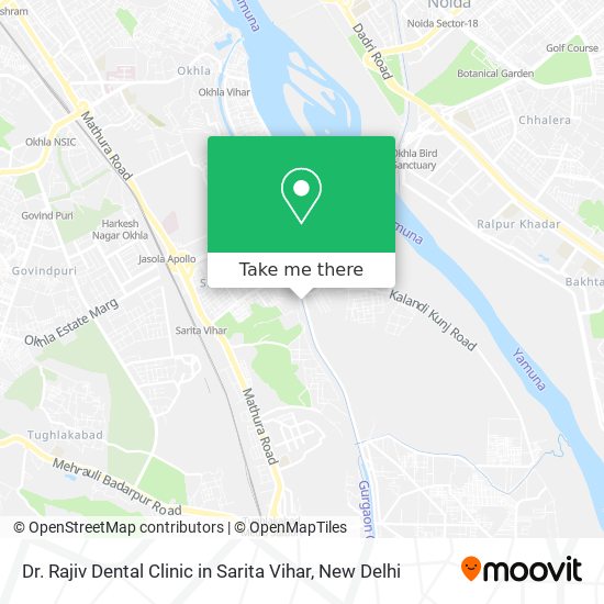 Dr. Rajiv Dental Clinic in Sarita Vihar map