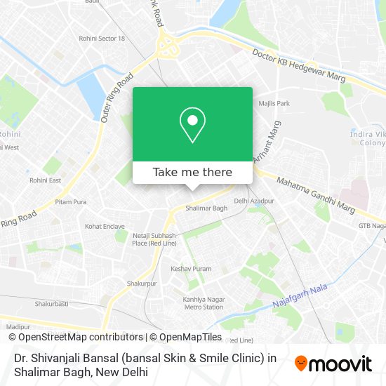 Dr. Shivanjali Bansal (bansal Skin & Smile Clinic) in Shalimar Bagh map