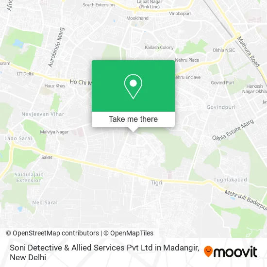 Soni Detective & Allied Services Pvt Ltd in Madangir map