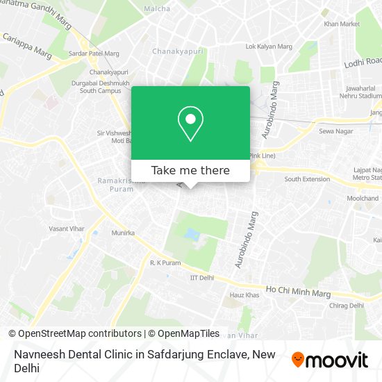 Navneesh Dental Clinic in Safdarjung Enclave map