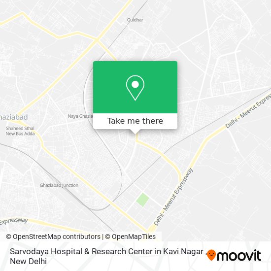 Sarvodaya Hospital & Research Center in Kavi Nagar map