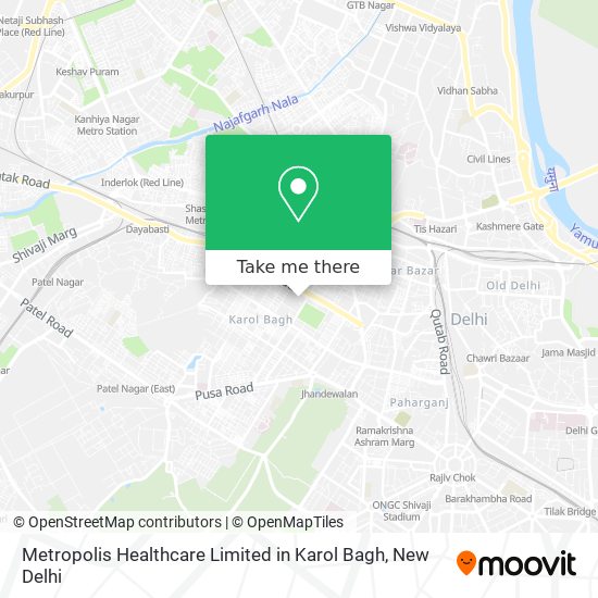 Metropolis Healthcare Limited in Karol Bagh map