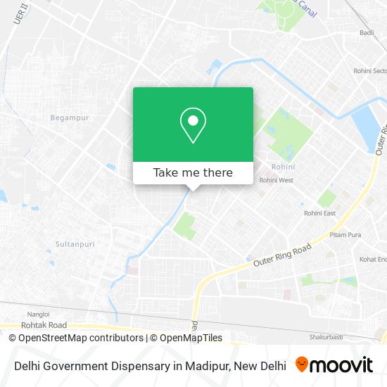 Delhi Government Dispensary in Madipur map