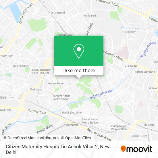 Citizen Maternity Hospital in Ashok Vihar 2 map