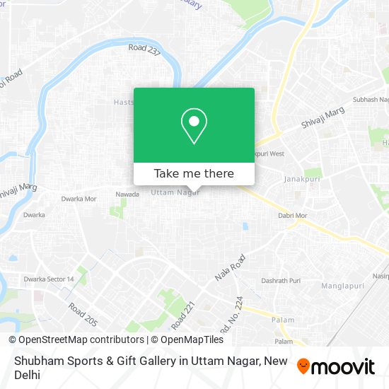 Shubham Sports & Gift Gallery in Uttam Nagar map