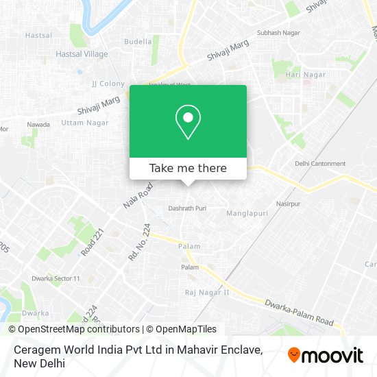 Ceragem World India Pvt Ltd in Mahavir Enclave map