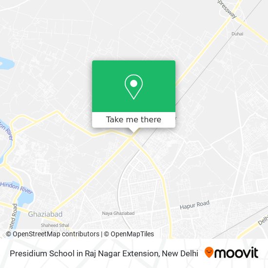 Presidium School in Raj Nagar Extension map
