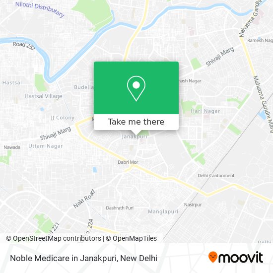Noble Medicare in Janakpuri map