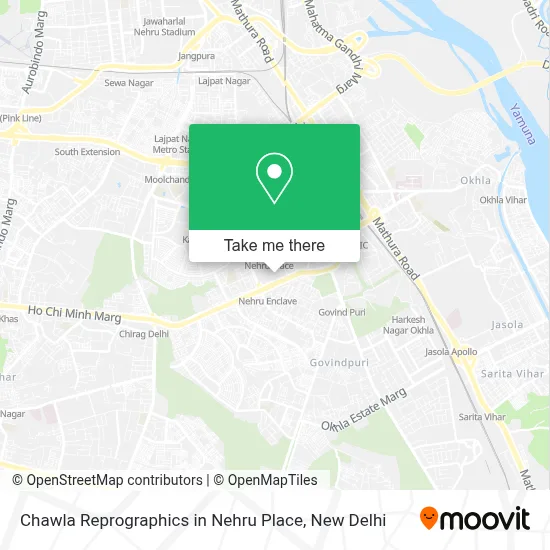 Chawla Reprographics in Nehru Place map