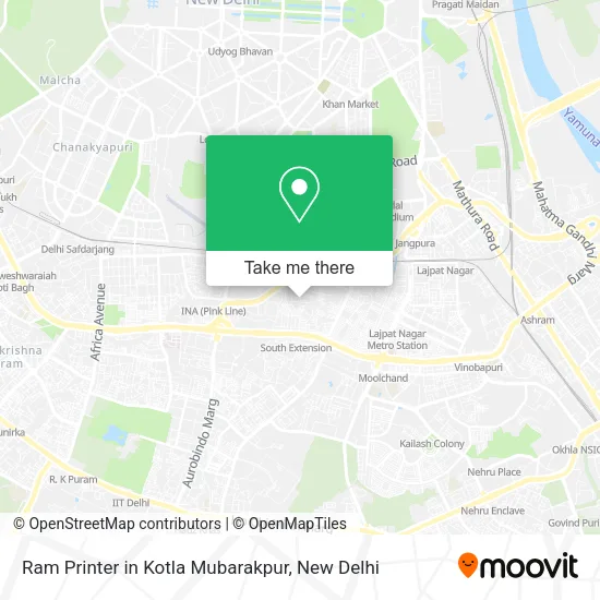 Ram Printer in Kotla Mubarakpur map