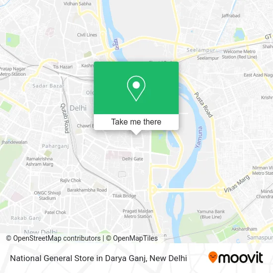 National General Store in Darya Ganj map