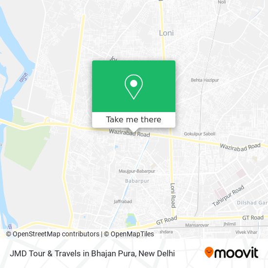 JMD Tour & Travels in Bhajan Pura map