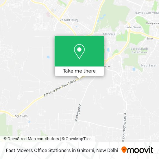 Fast Movers Office Stationers in Ghitorni map
