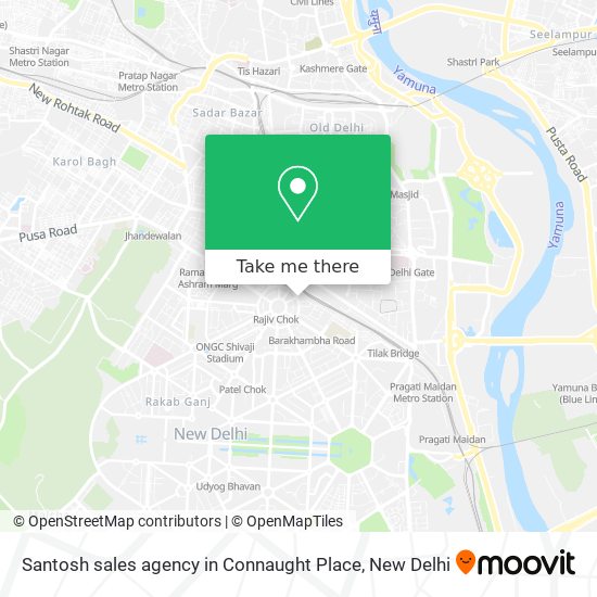 Santosh sales agency in Connaught Place map