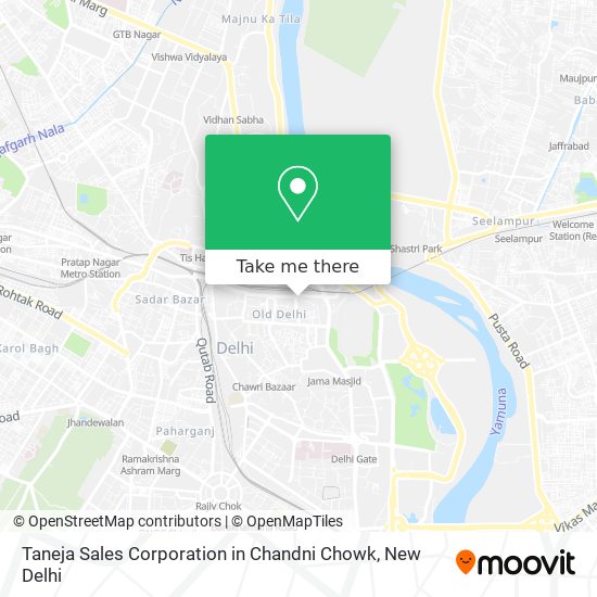 Taneja Sales Corporation in Chandni Chowk map