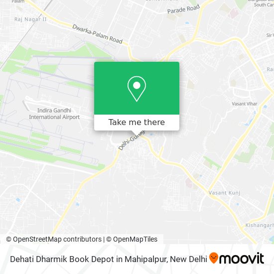 Dehati Dharmik Book Depot in Mahipalpur map