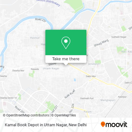 Kamal Book Depot in Uttam Nagar map