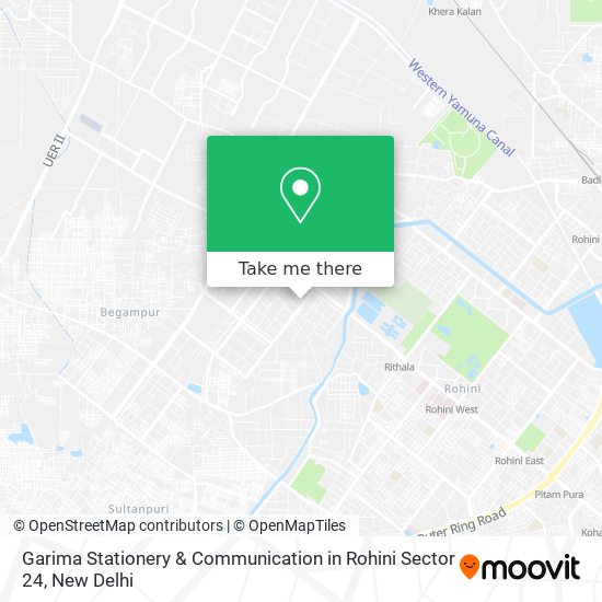 Garima Stationery & Communication in Rohini Sector 24 map