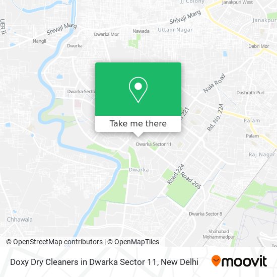 Doxy Dry Cleaners in Dwarka Sector 11 map