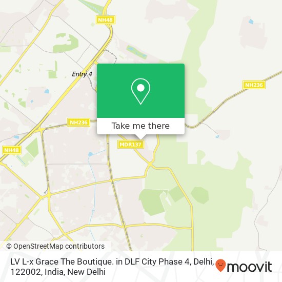 LV L-x Grace The Boutique. in DLF City Phase 4, Delhi, 122002, India map