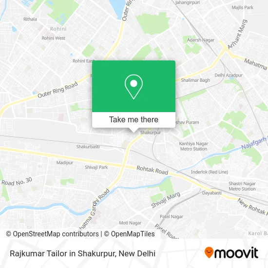 Rajkumar Tailor in Shakurpur map