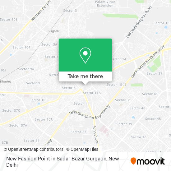 New Fashion Point in Sadar Bazar Gurgaon map