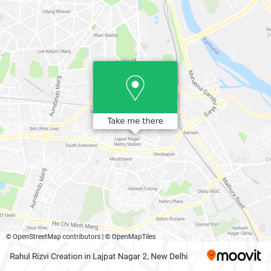 Rahul Rizvi Creation in Lajpat Nagar 2 map