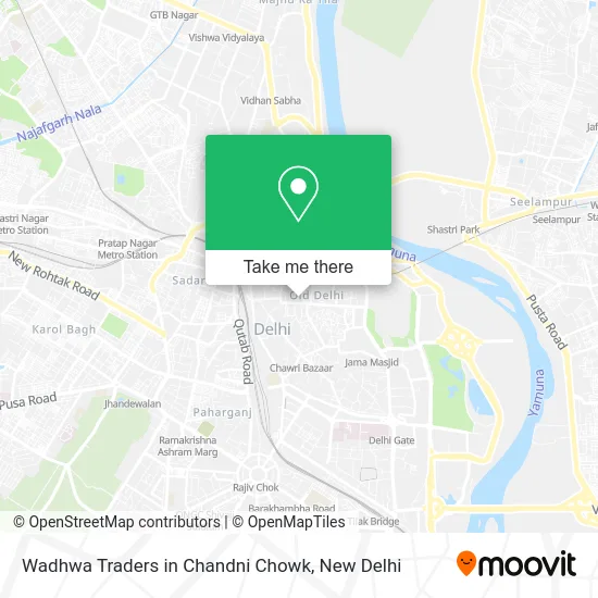 Wadhwa Traders in Chandni Chowk map