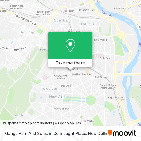 Ganga Ram And Sons. in Connaught Place map