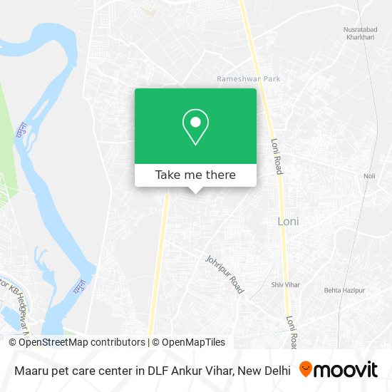 Maaru pet care center in DLF Ankur Vihar map
