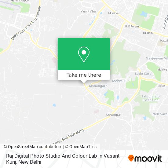 Raj Digital Photo Studio And Colour Lab in Vasant Kunj map
