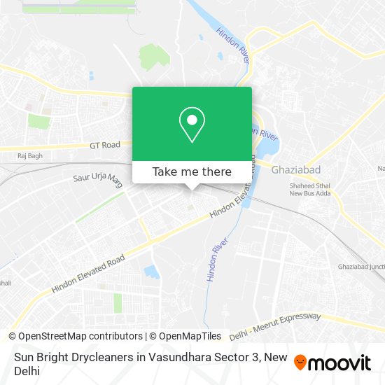 Sun Bright Drycleaners in Vasundhara Sector 3 map