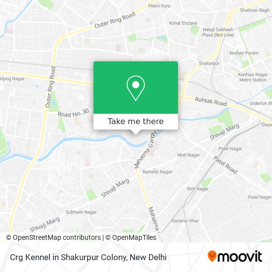 Crg Kennel in Shakurpur Colony map