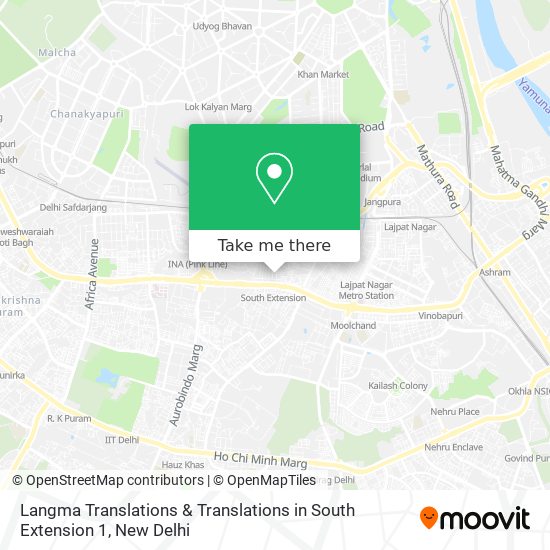 Langma Translations & Translations in South Extension 1 map