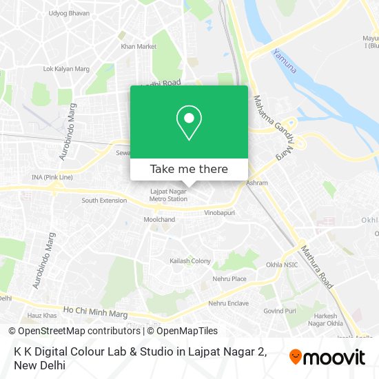 K K Digital Colour Lab & Studio in Lajpat Nagar 2 map