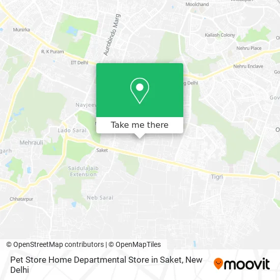 Pet Store Home Departmental Store in Saket map